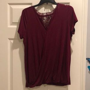 Maroon Crossbody TShirt